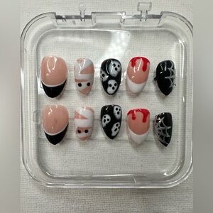 Halloween handmade  nail set. - size extra small
